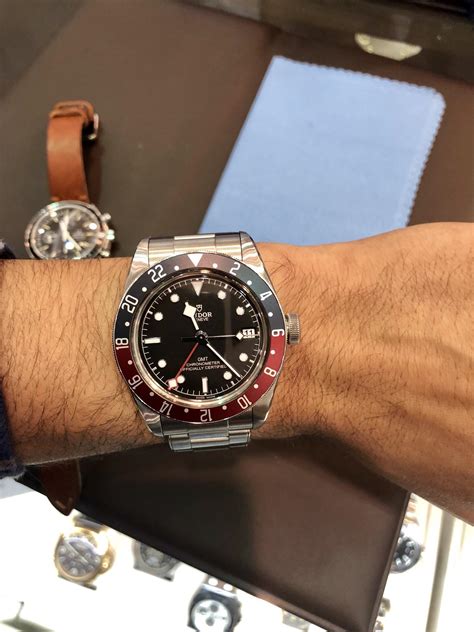 rolex gmt on 6.5 wrist|Black Bay GMT on 6.5” wrist : r/Tudor .